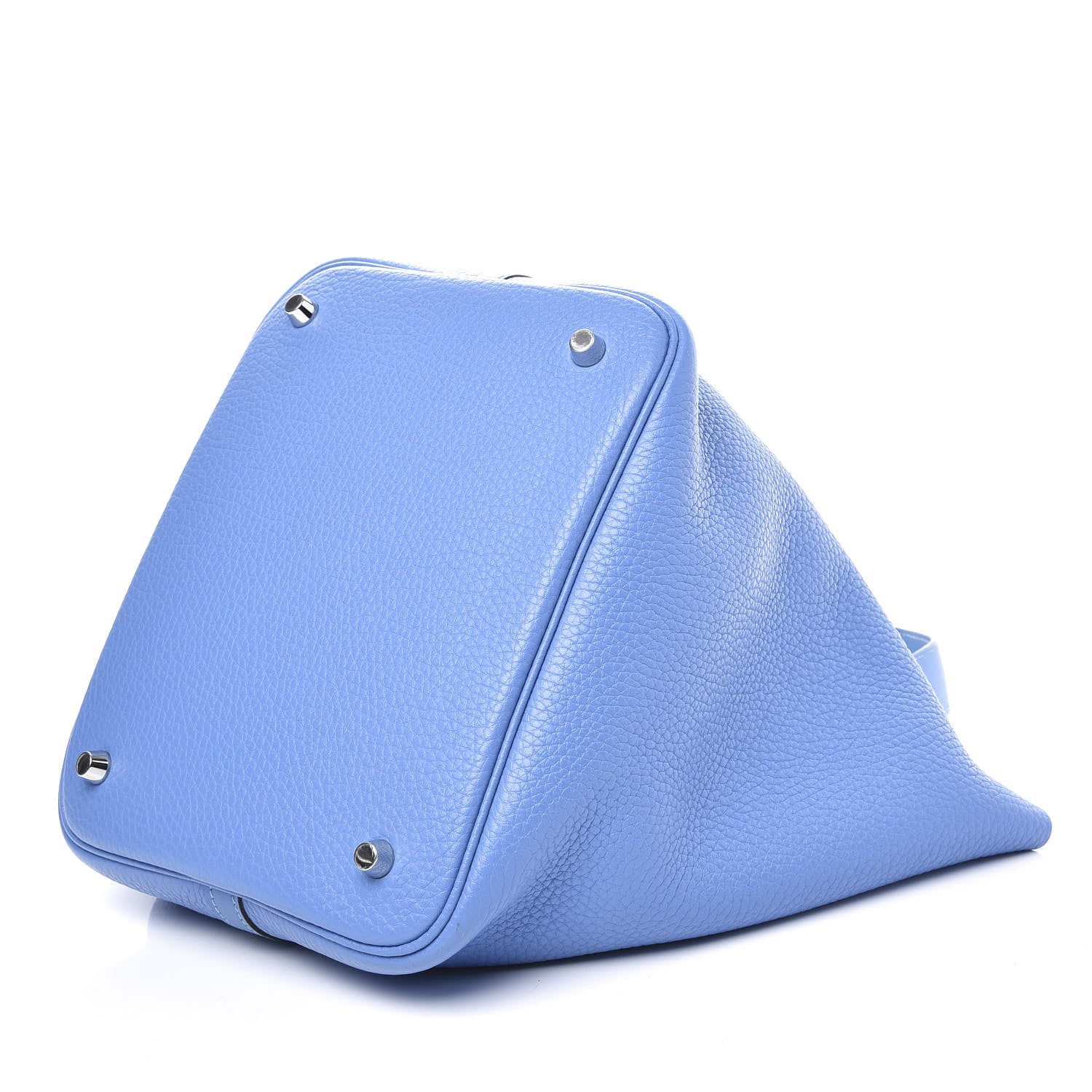 Hermes Taurillon Clemence Swift Picotin Lock 22 MM Bleu Paradis 6 of 10