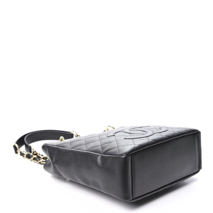 Chanel Caviar Quilted Petit Shopping Tote PST Black 3 of 10