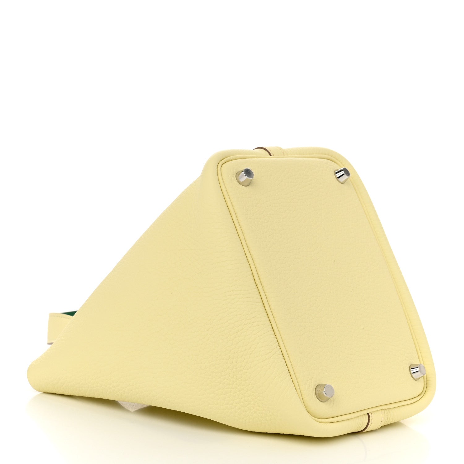 Hermes Taurillon Clemence Swift Eclat Picotin Lock 18 PM Jaune Milton Vert Vertigo 4 of 10