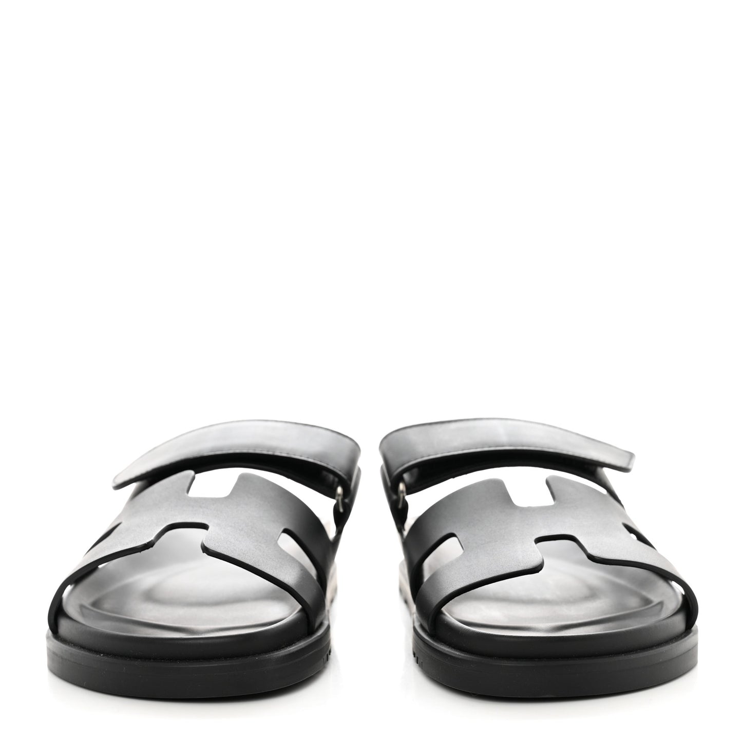 Calfskin Womens Chypre Sandals 36.5 Black