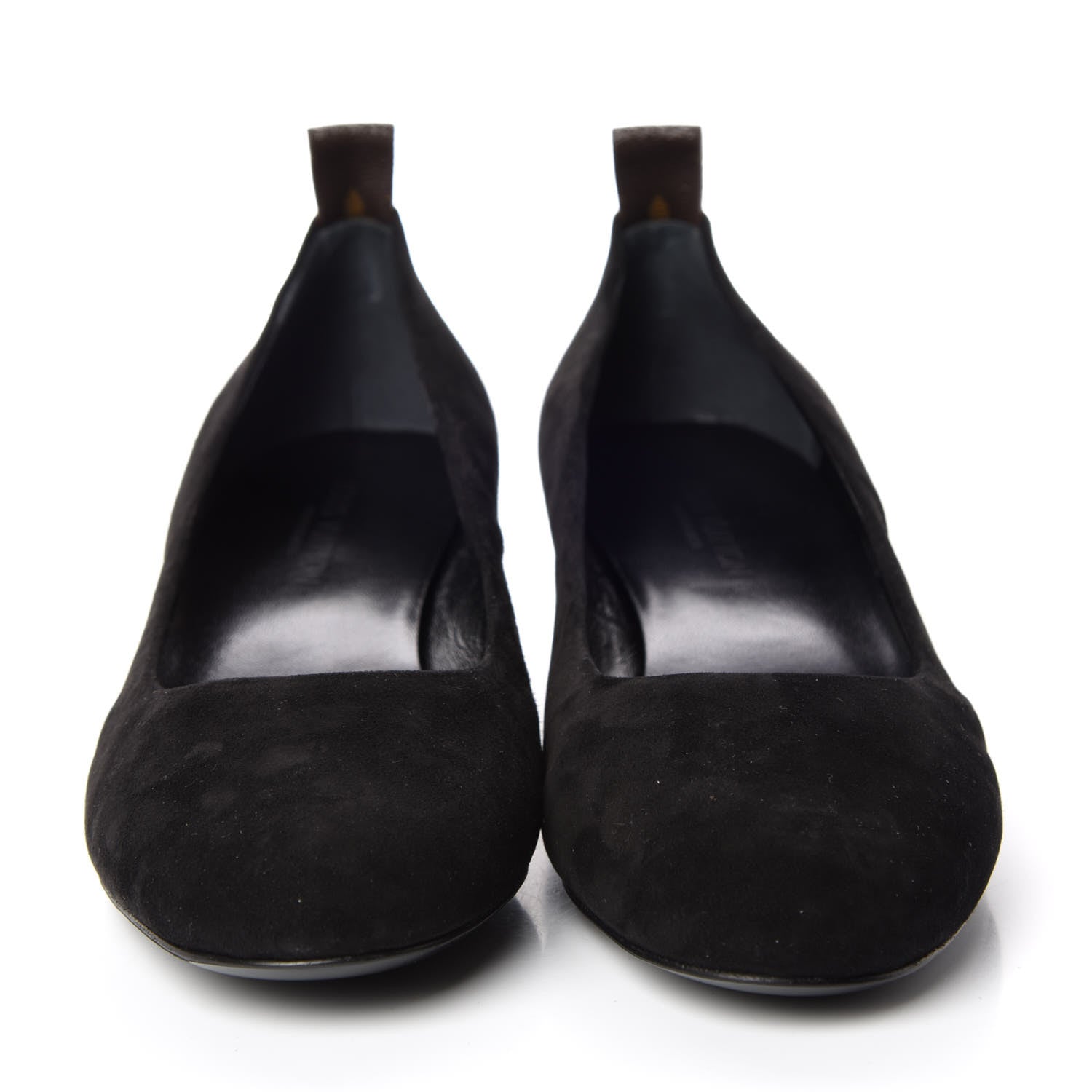 Louis Vuitton Suede Uniformes Pump 38 Black 2 of 9