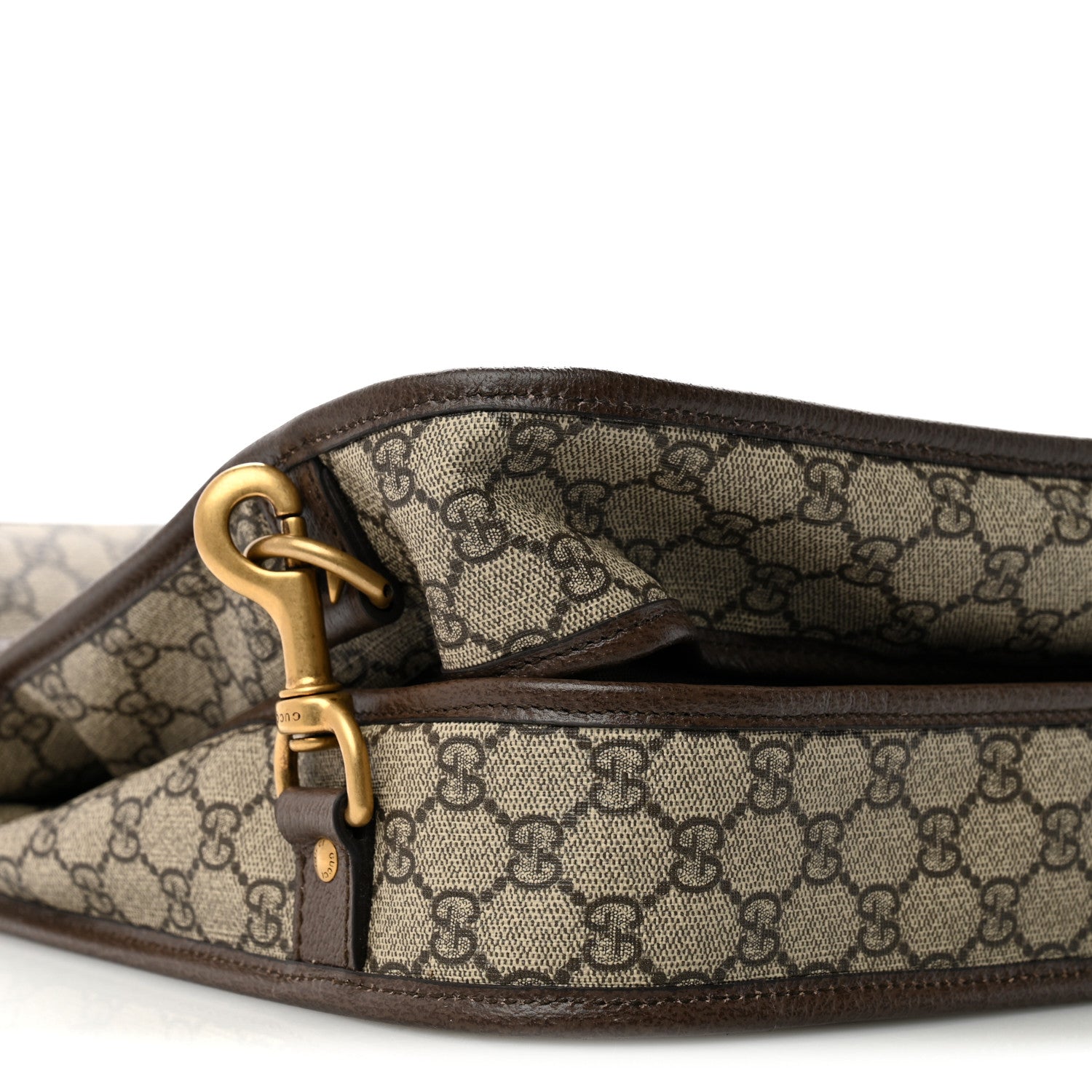 Gucci GG Supreme Monogram Web Savoy Garment Bag Beige Ebony New Acero 7 of 10