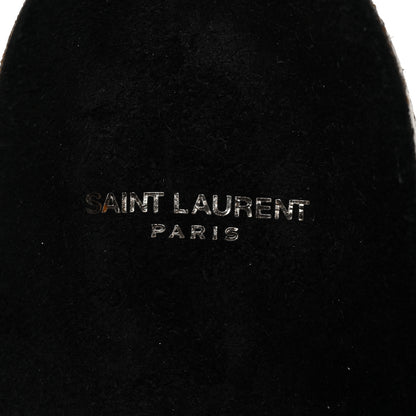 Saint Laurent Calfskin Jimmy Cross Slides 40 Black 7 of 8