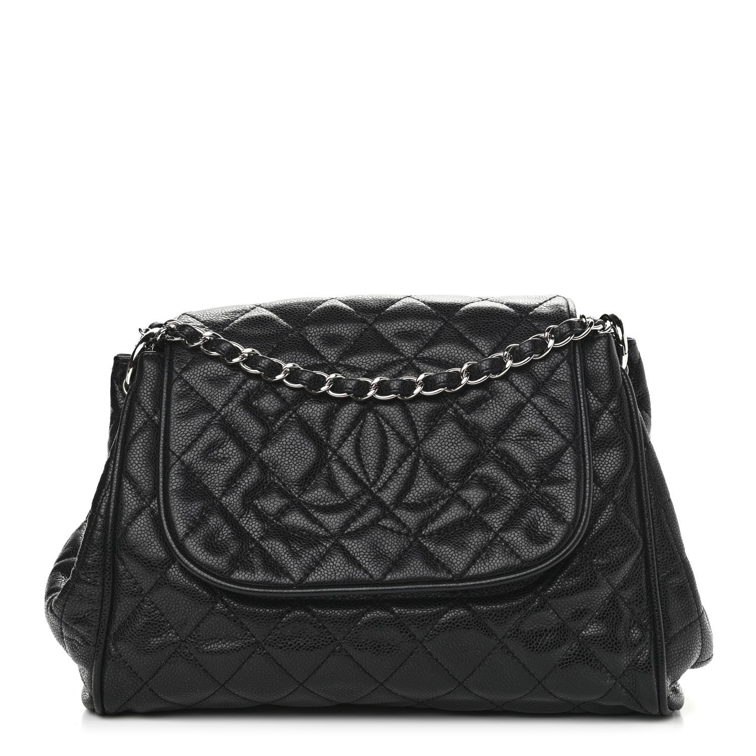 Chanel Caviar Quilted Timeless Accordion Flap Black 1 of 10