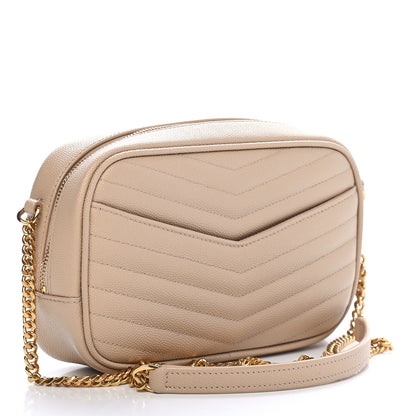 Saint Laurent Grain De Poudre Matelasse Monogram Mini Lou Camera Bag New Powder 3 of 9