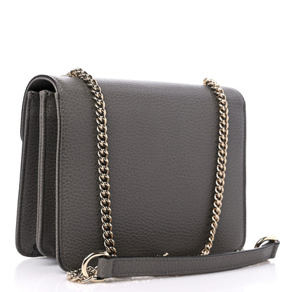 Gucci Dollar Calfskin Small Interlocking G Shoulder Bag Loess 3 of 10