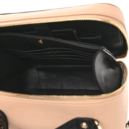 Chanel Caviar Quilted Large CC Filigree Vanity Case Beige Black 6 of 12