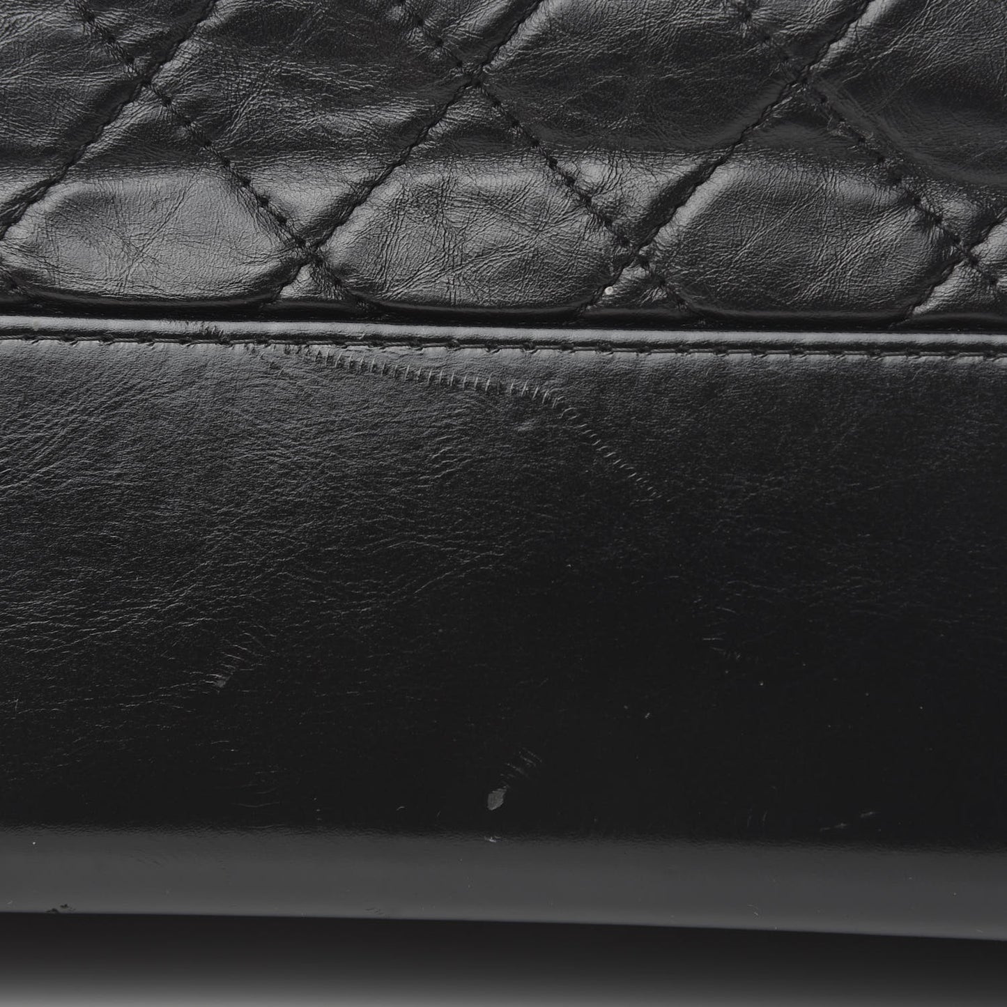 Aged Calfskin Quilted Medium Gabrielle Hobo Black