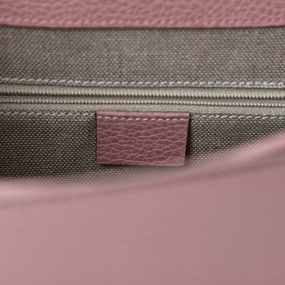 Gucci Dollar Calfskin Medium Interlocking G Top Handle Shoulder Bag Soft Pink 8 of 10