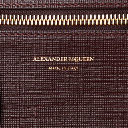Alexander McQueen Saffiano Shopper Tote Burgundy 10 of 17