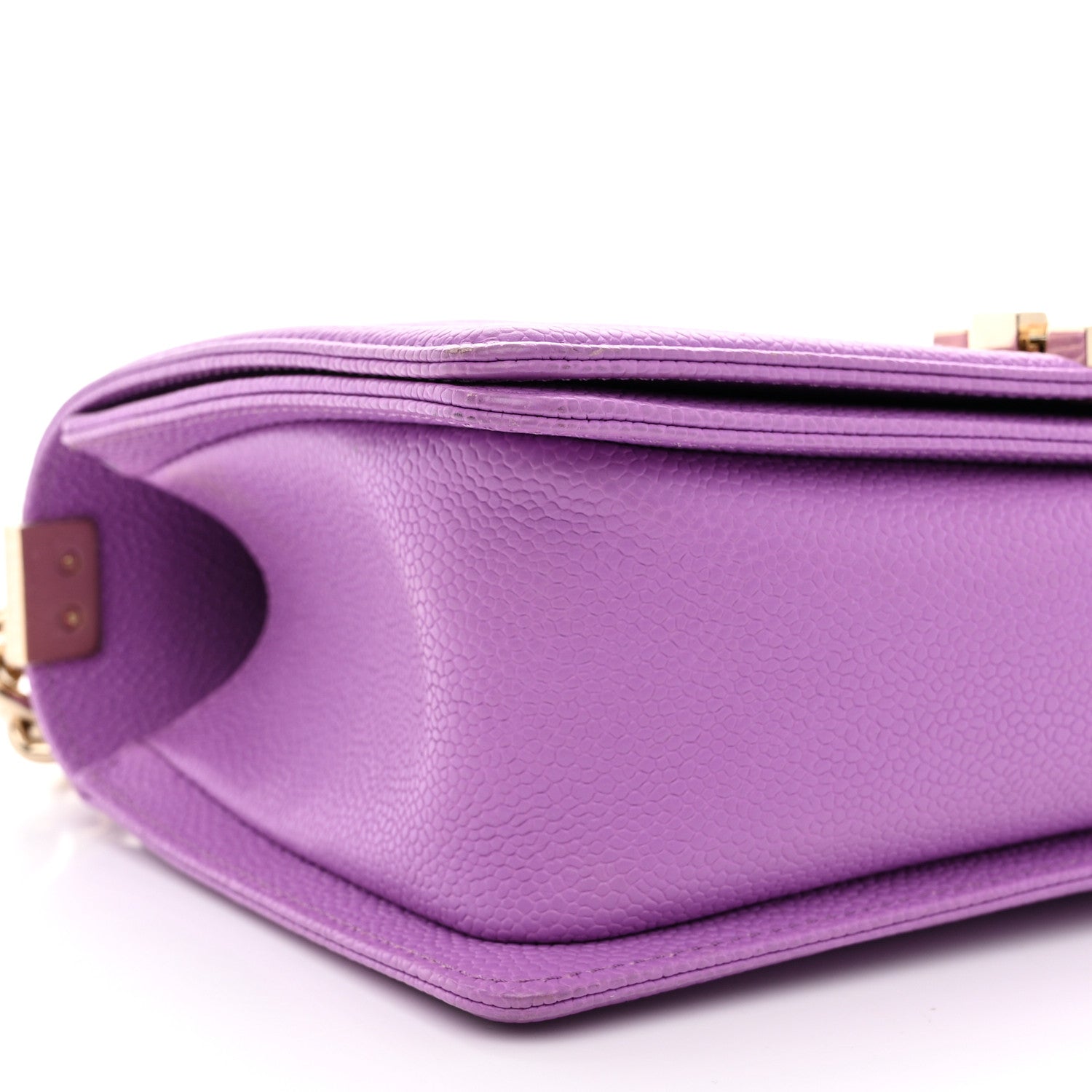 Chanel Caviar Quilted Medium Boy Flap Purple 9 of 11