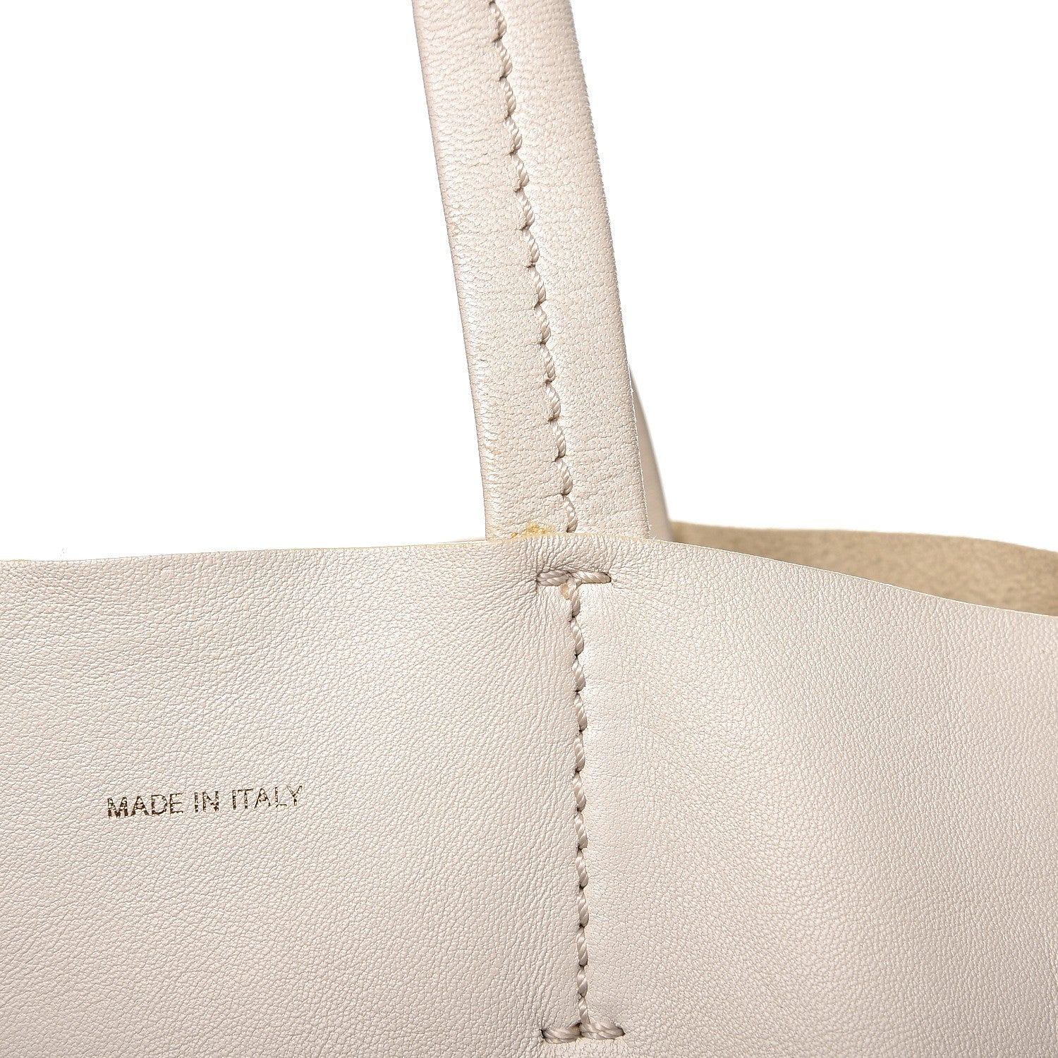 Celine Smooth Lambskin Vertical Bi-Cabas White Grey 7 of 14
