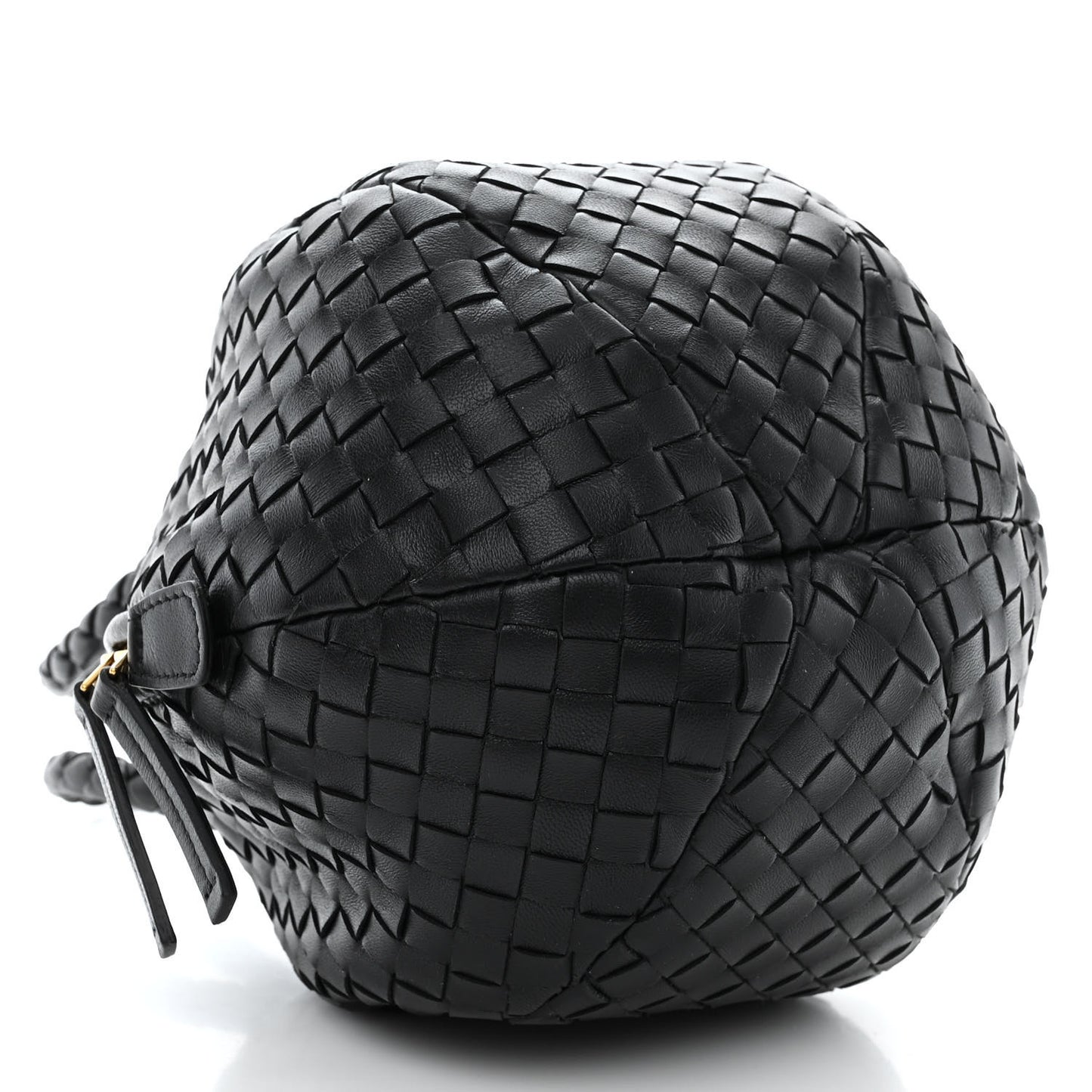 Nappa Intrecciato Mava Top Handle Bag Black