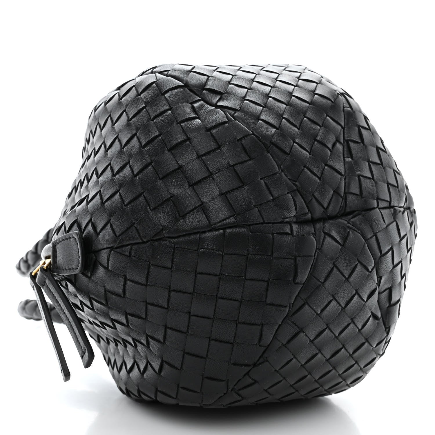 Bottega Veneta Nappa Intrecciato Mava Top Handle Bag Black 9 of 11