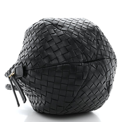 Bottega Veneta Nappa Intrecciato Mava Top Handle Bag Black 9 of 11