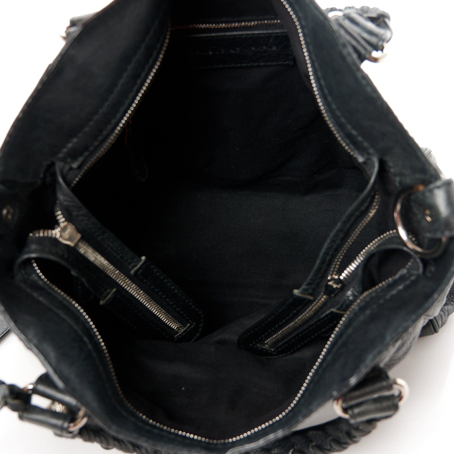 Agneau Giant 12 Silver Hardware Velo Black