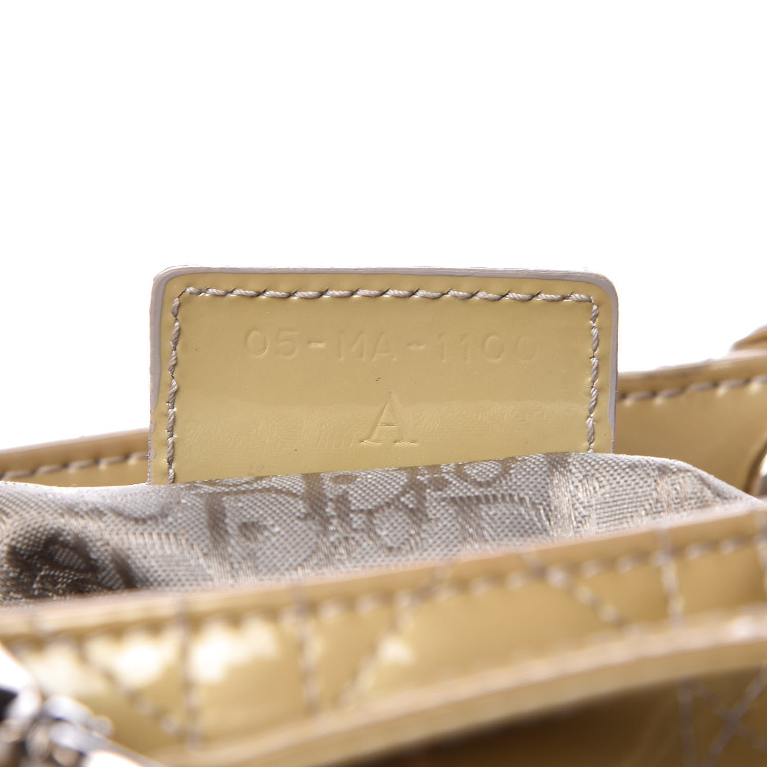 Christian Dior Patent Cannage Large Lady Dior Beige 7 of 16