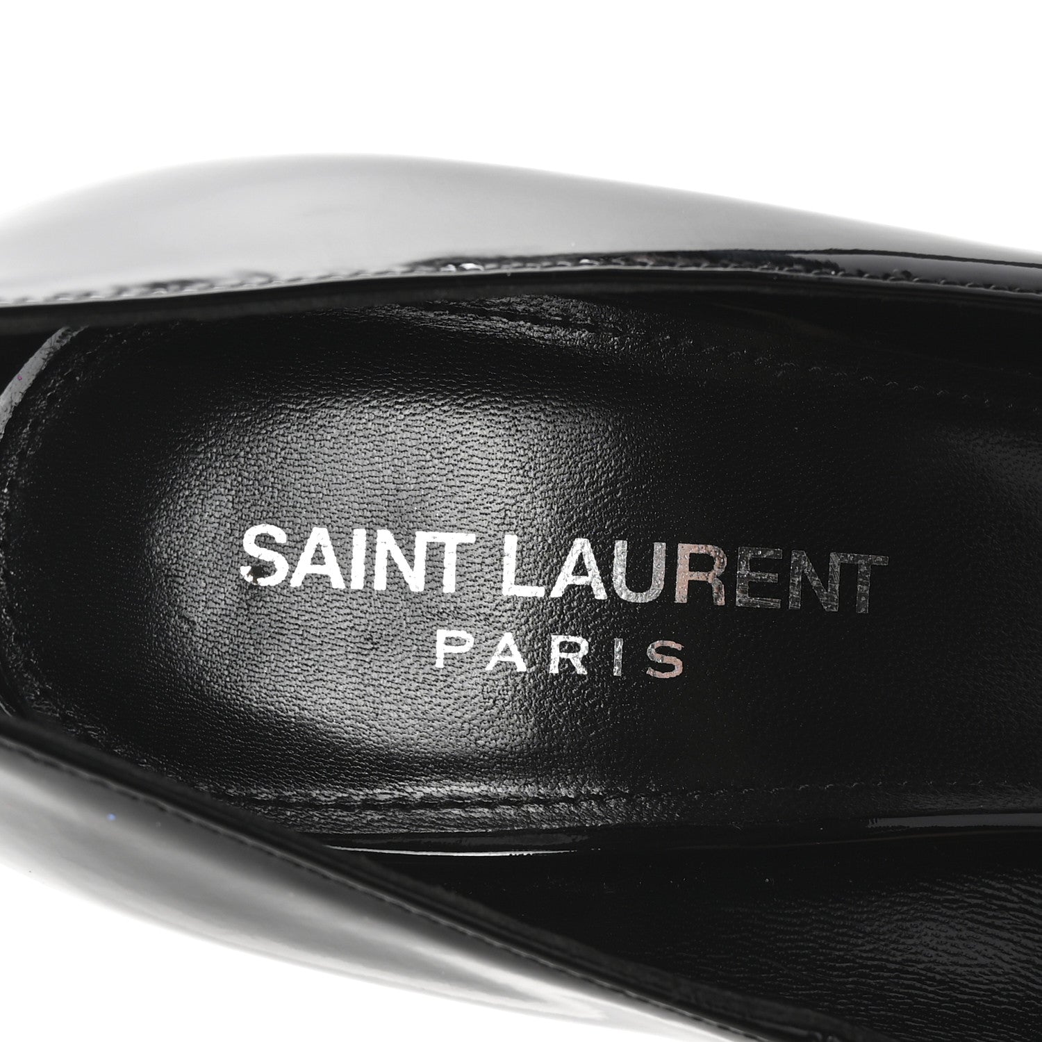 Saint Laurent Patent Opyum 110 Pumps 39 Black Silver 8 of 10