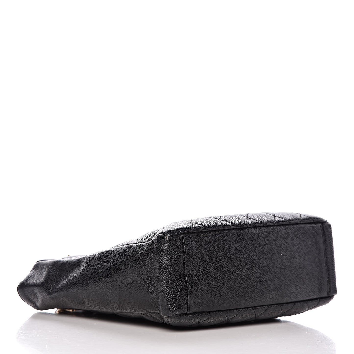 Caviar Quilted Petit Shopping Tote PST Black