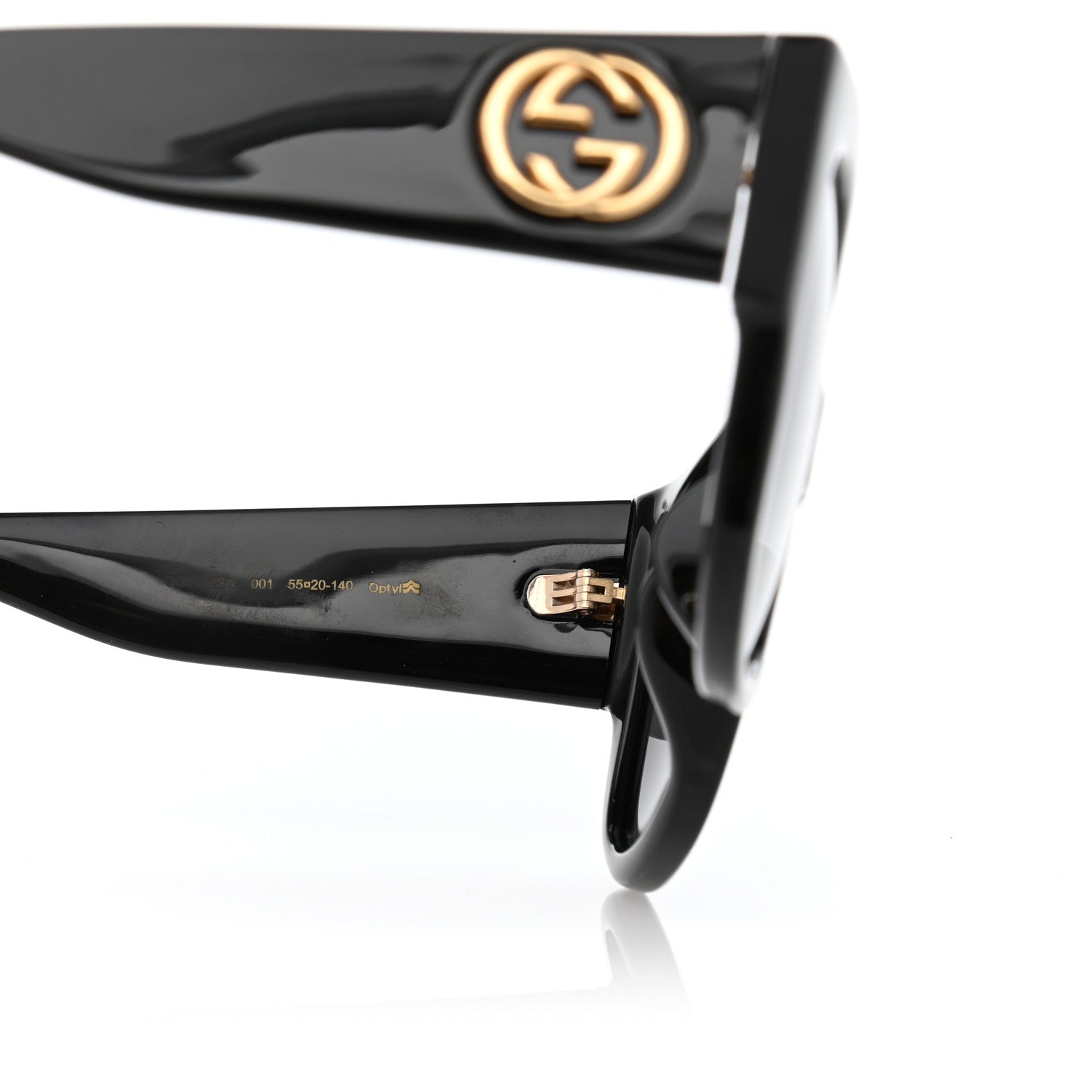 Gucci Acetate Square Frame Sunglasses GG0142SA Black 12 of 14