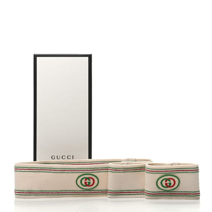 Gucci Cotton Elastic Interlocking G Headband and Wrist Set M Multicolor 6 of 6