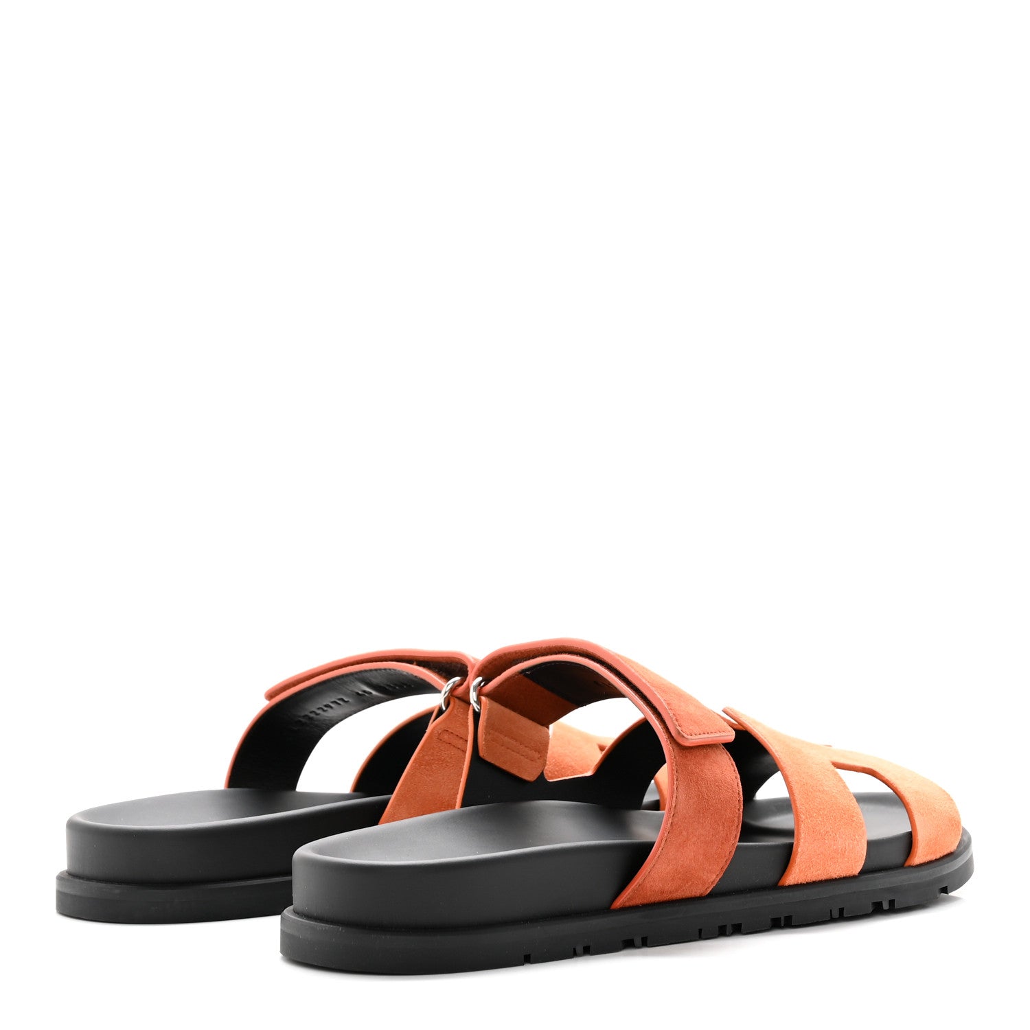 Hermes Suede Goatskin Womens Chypre Sandals 40 Rose Bois De Santal Rouge De Turin 4 of 8