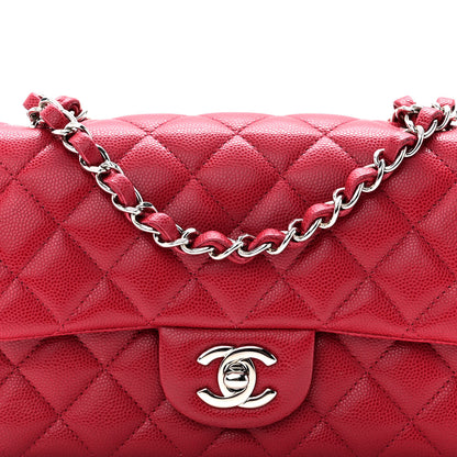 Chanel Caviar Quilted Mini Rectangular Flap Red 8 of 10