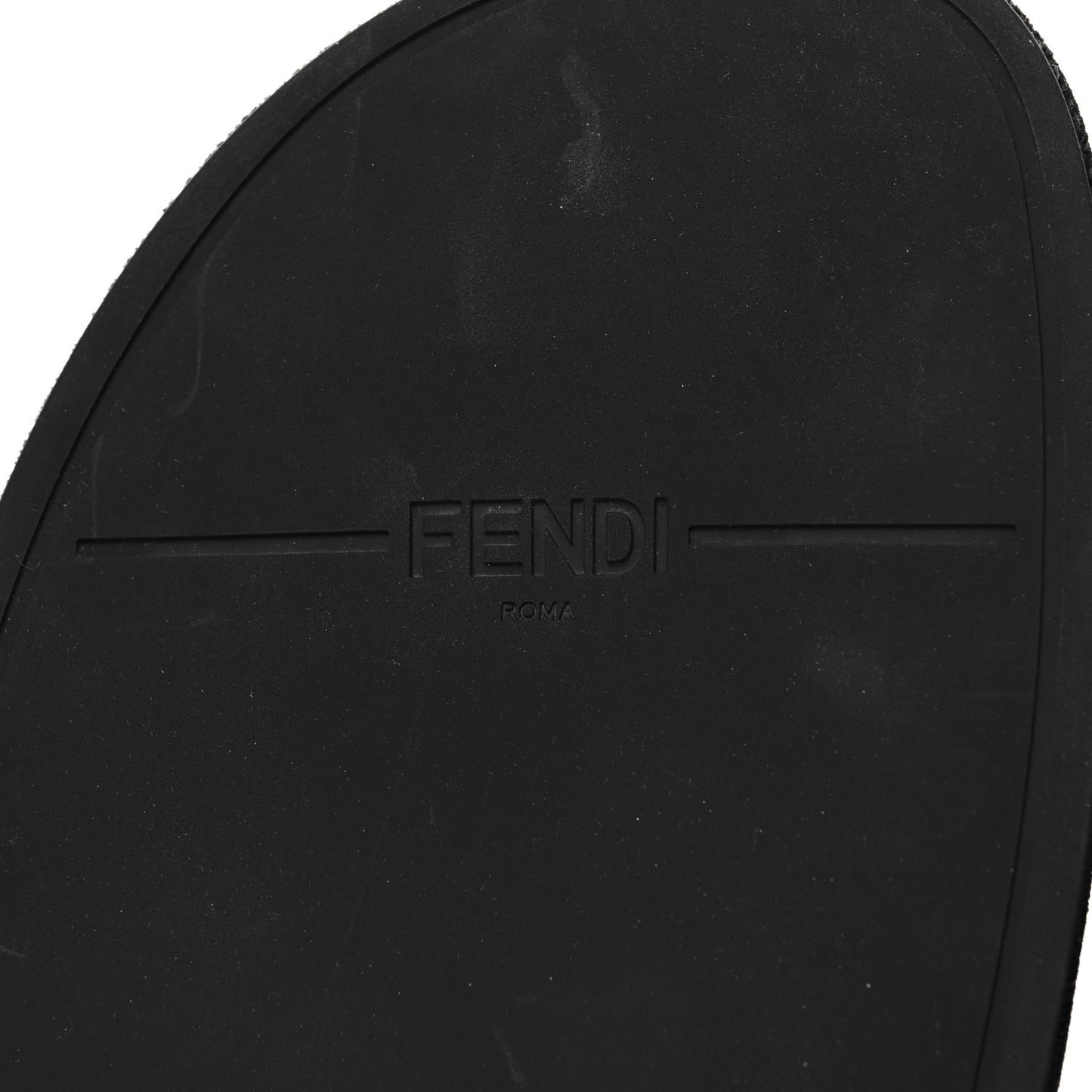 Velvet FF Flat Slide Sandals 40 Testa Di Moro Tobacco Fragola