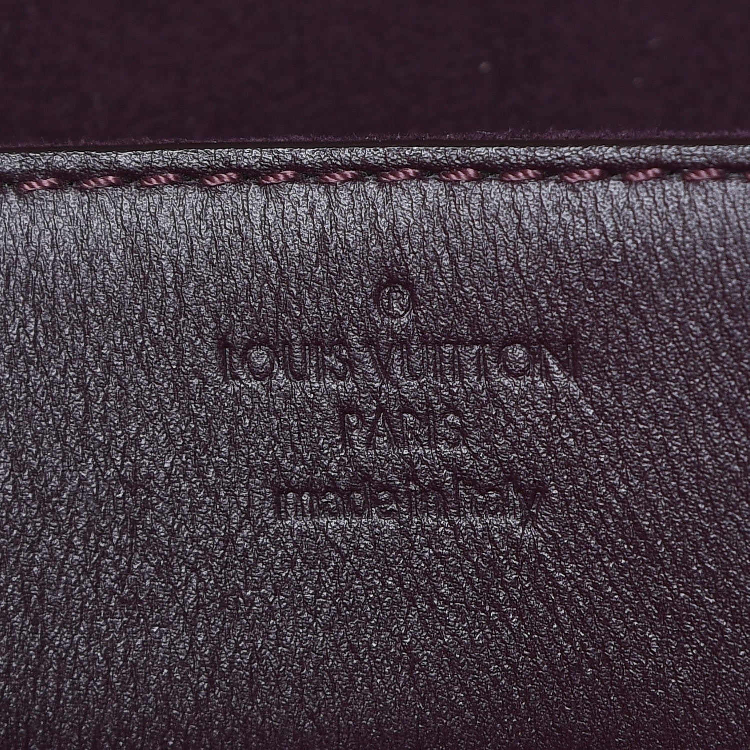 Louis Vuitton Calfskin Chain Louise GM Amarante 6 of 10