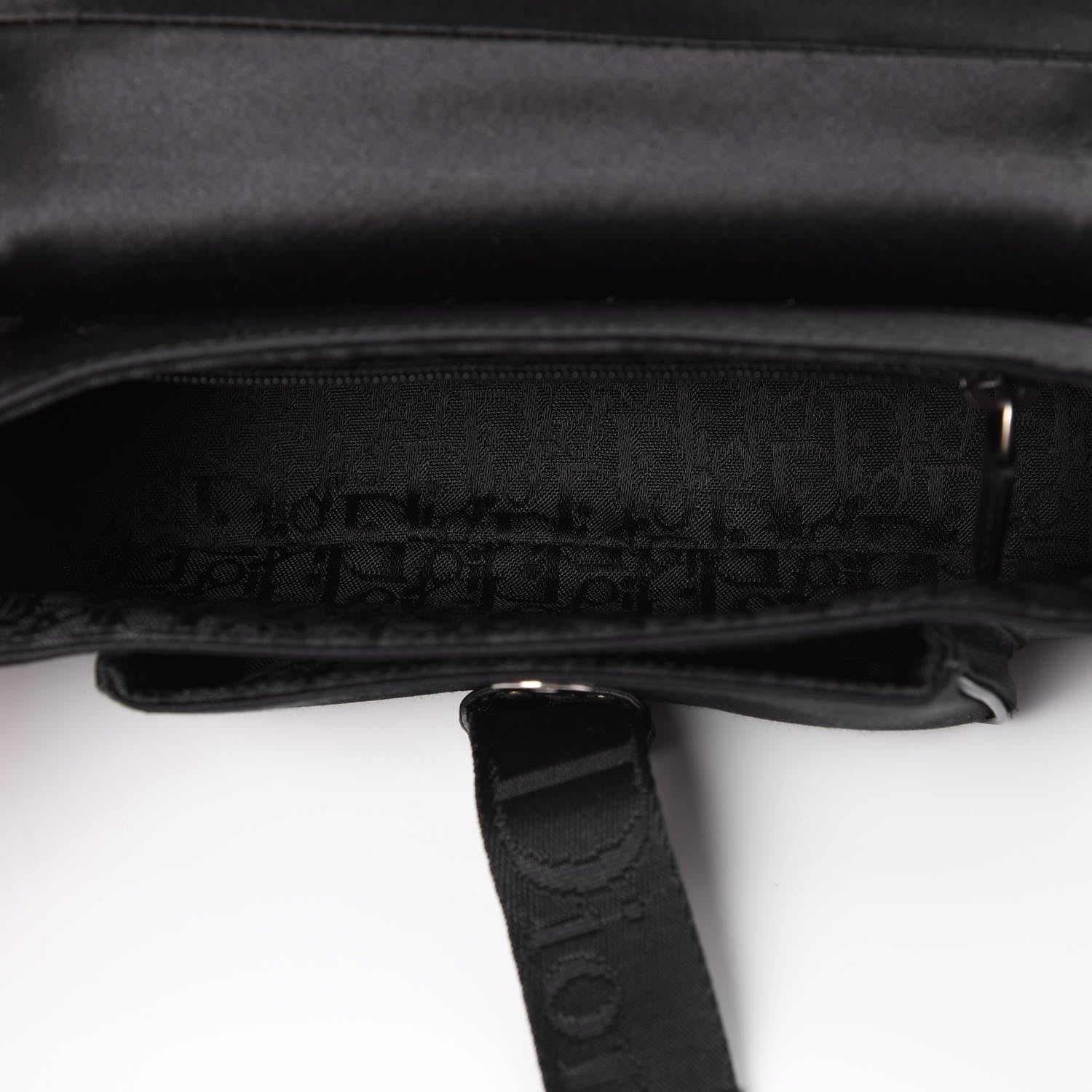 Christian Dior Satin Crystal Hardcore Clutch Black 5 of 7
