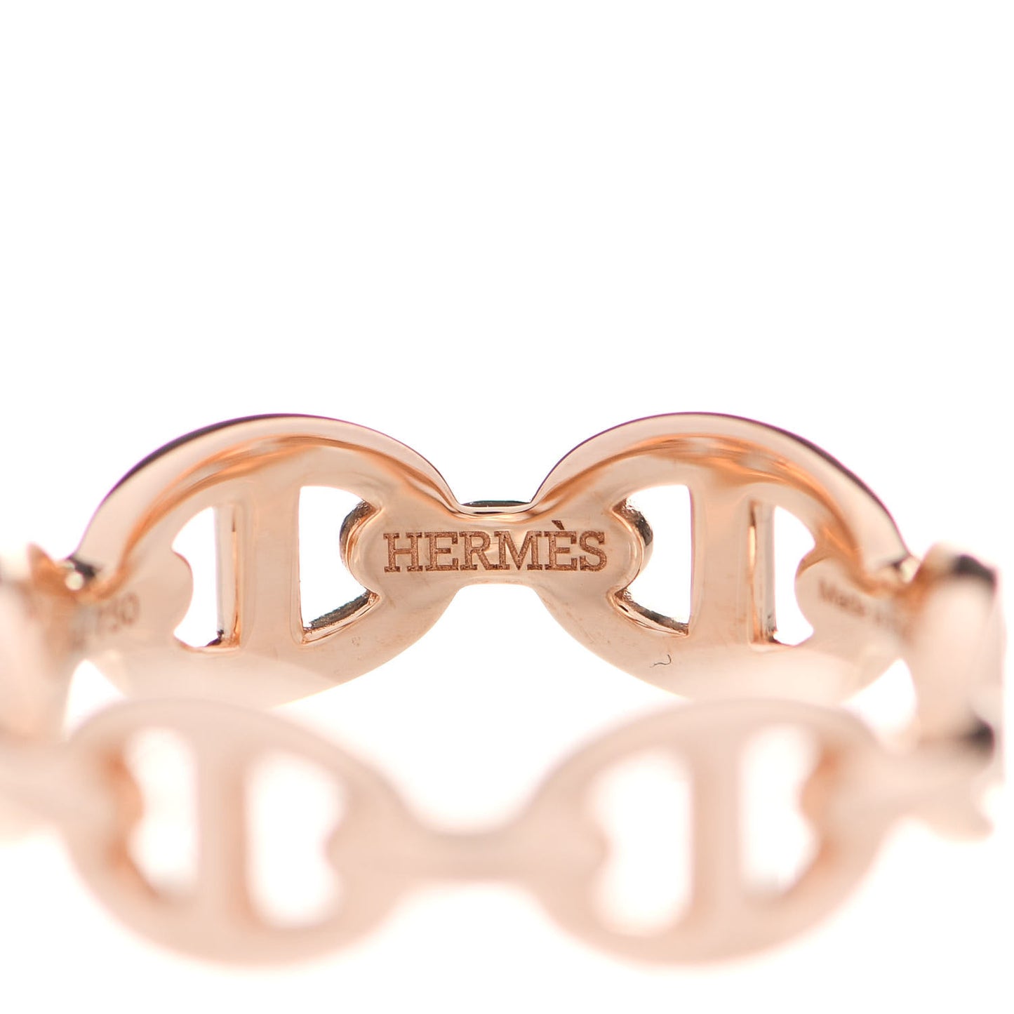 18K Rose Gold PM Chaine D'Ancre Enchainee Ring 51 5.75