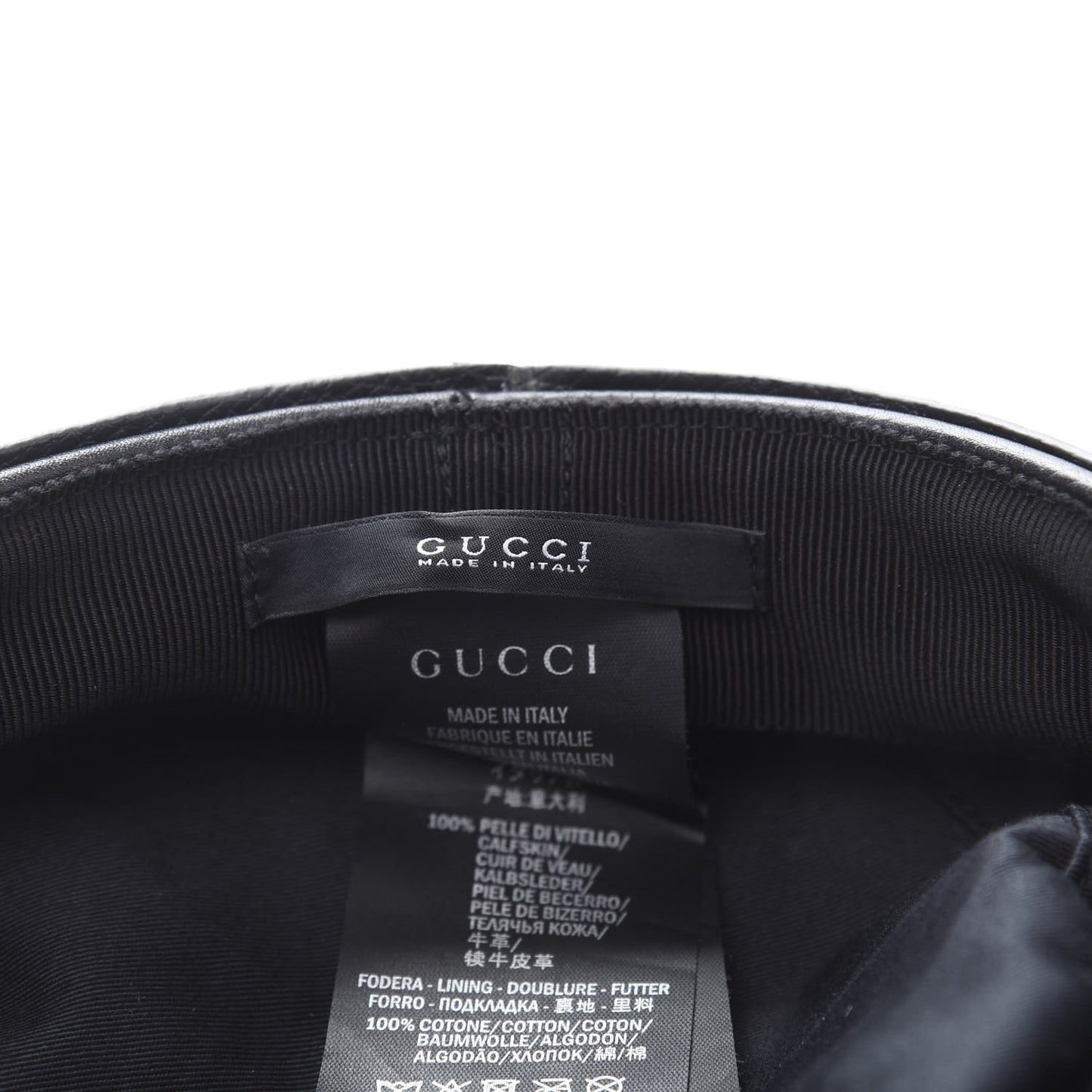 Calfskin Studded Cellarius Hat S Black