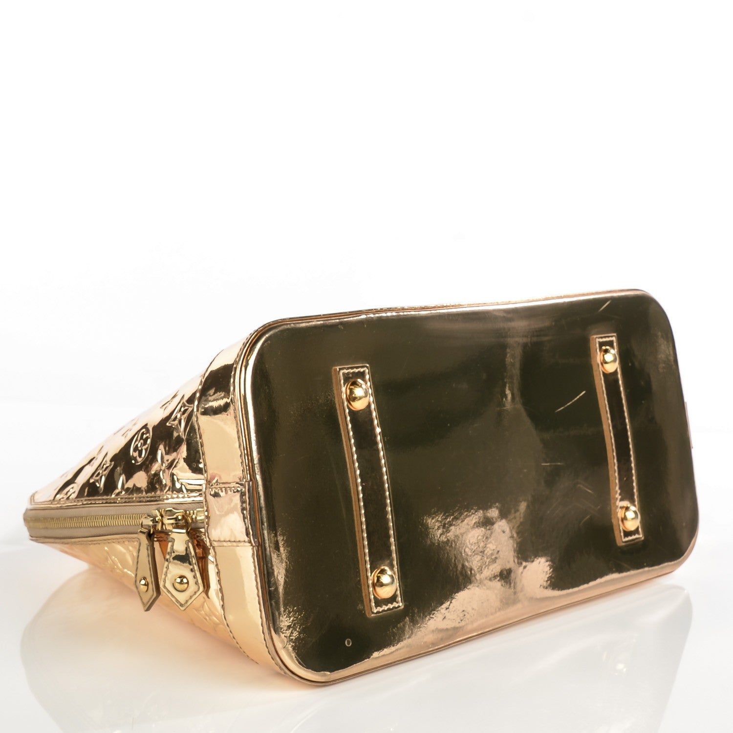 Louis Vuitton Monogram Miroir Alma MM Gold 6 of 11
