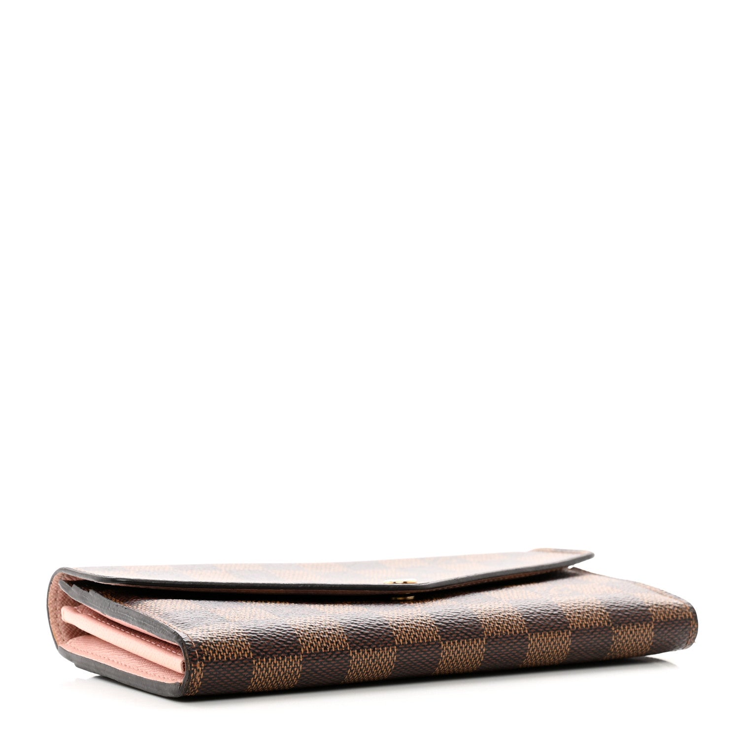 Louis Vuitton Damier Ebene Sarah Wallet NM Rose Ballerine 4 of 9