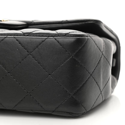Chanel Lambskin Quilted Mini Rectangular Flap Black 10 of 11