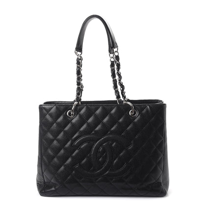 Chanel Caviar Quilted Grand Shopping Tote GST Black 1 of 11
