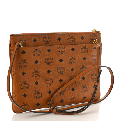 MCM Visetos Original Medium Pouch Cognac 2 of 8