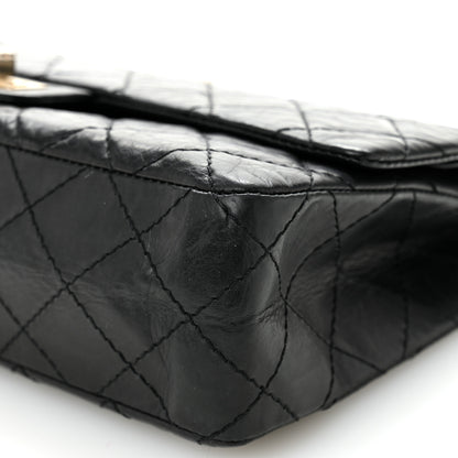 Chanel Aged Calfskin Quilted 50th Anniversary 2.55 Reissue 226 Flap Black 10 of 12