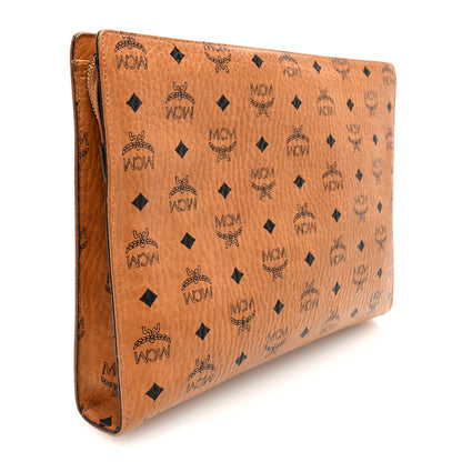 MCM Visetos Large Zip Pouch Cognac 3 of 6