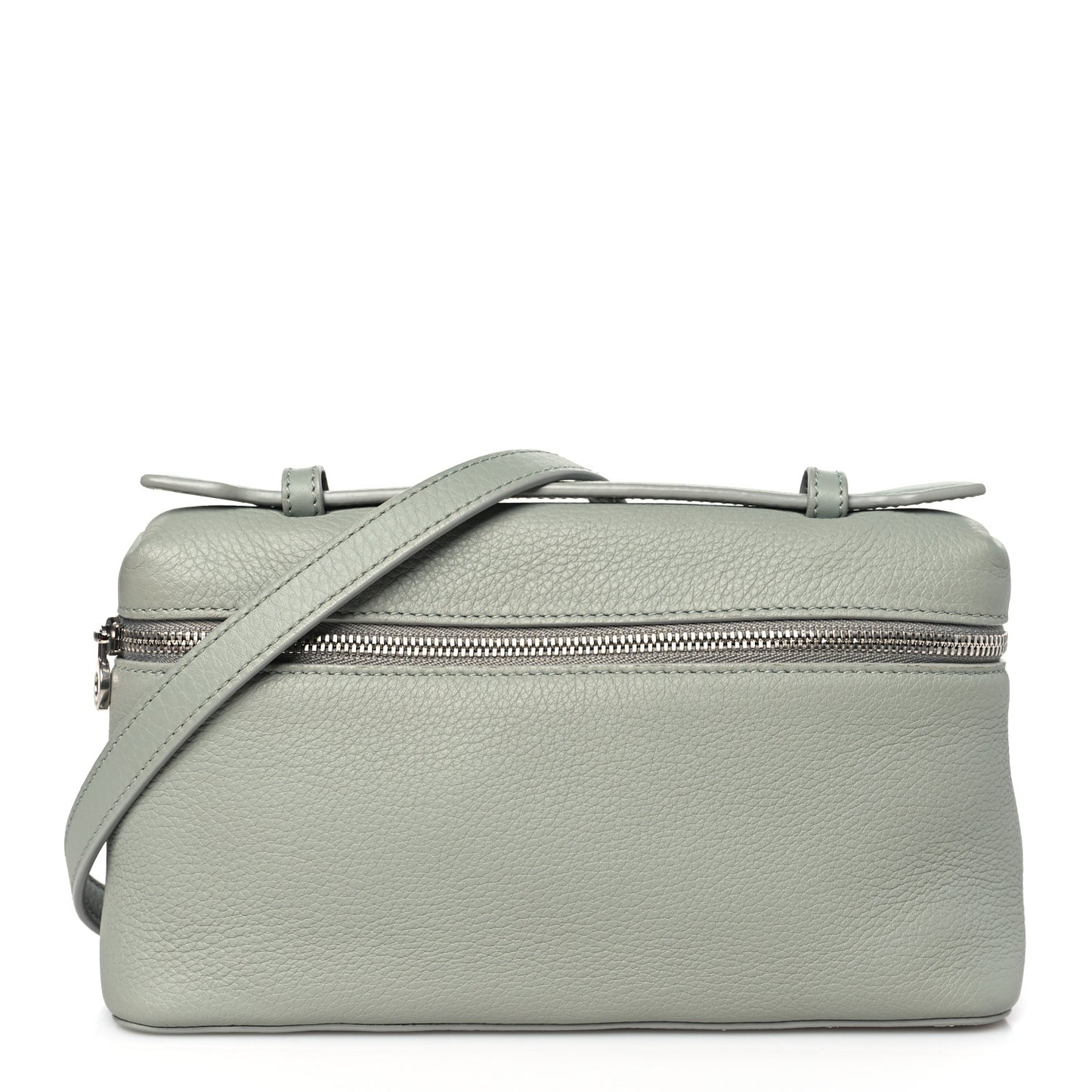 Grained Calfskin L19 Extra Pocket Pouch Eucalyptus