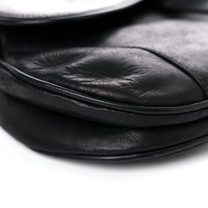 Christian Dior Calfskin Saddle Bag Black 7 of 24