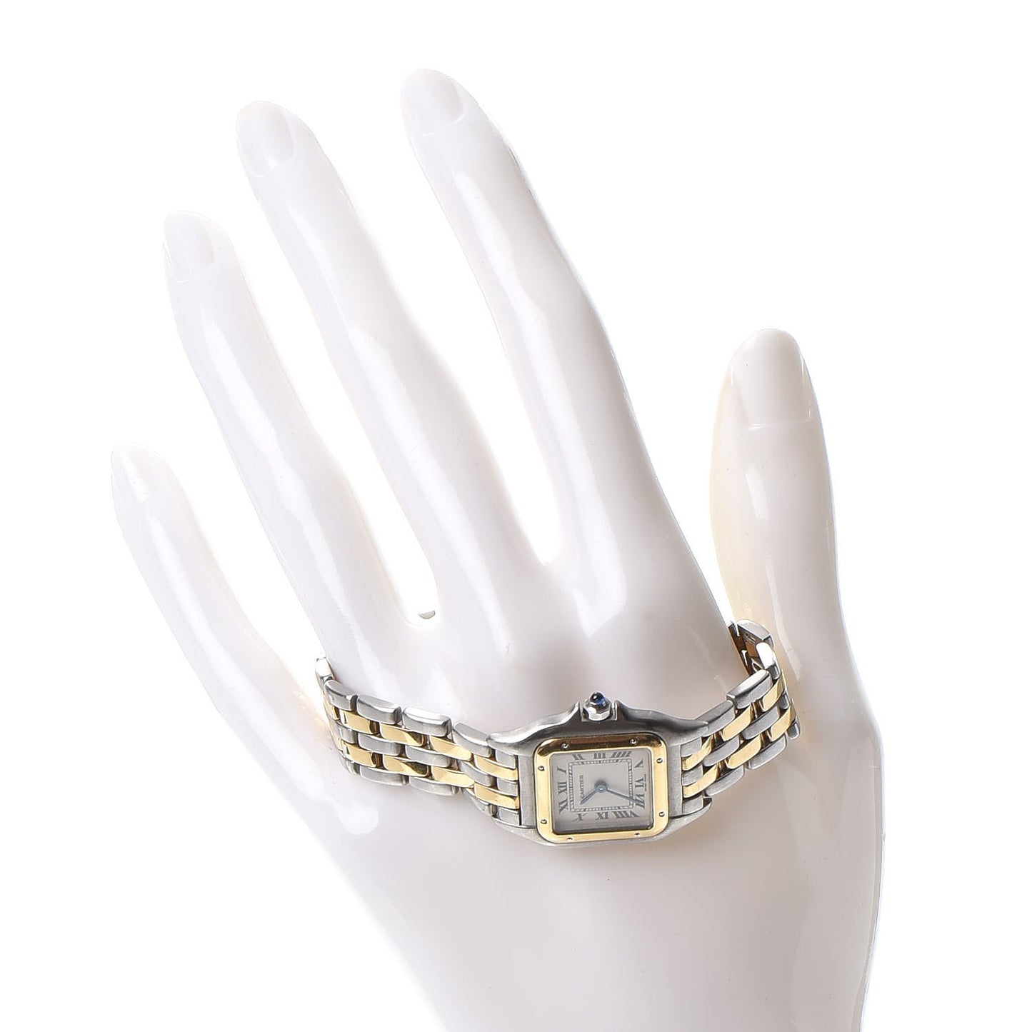 Stainless Steel 18K Yellow Gold 22mm Panthere Quartz Watch