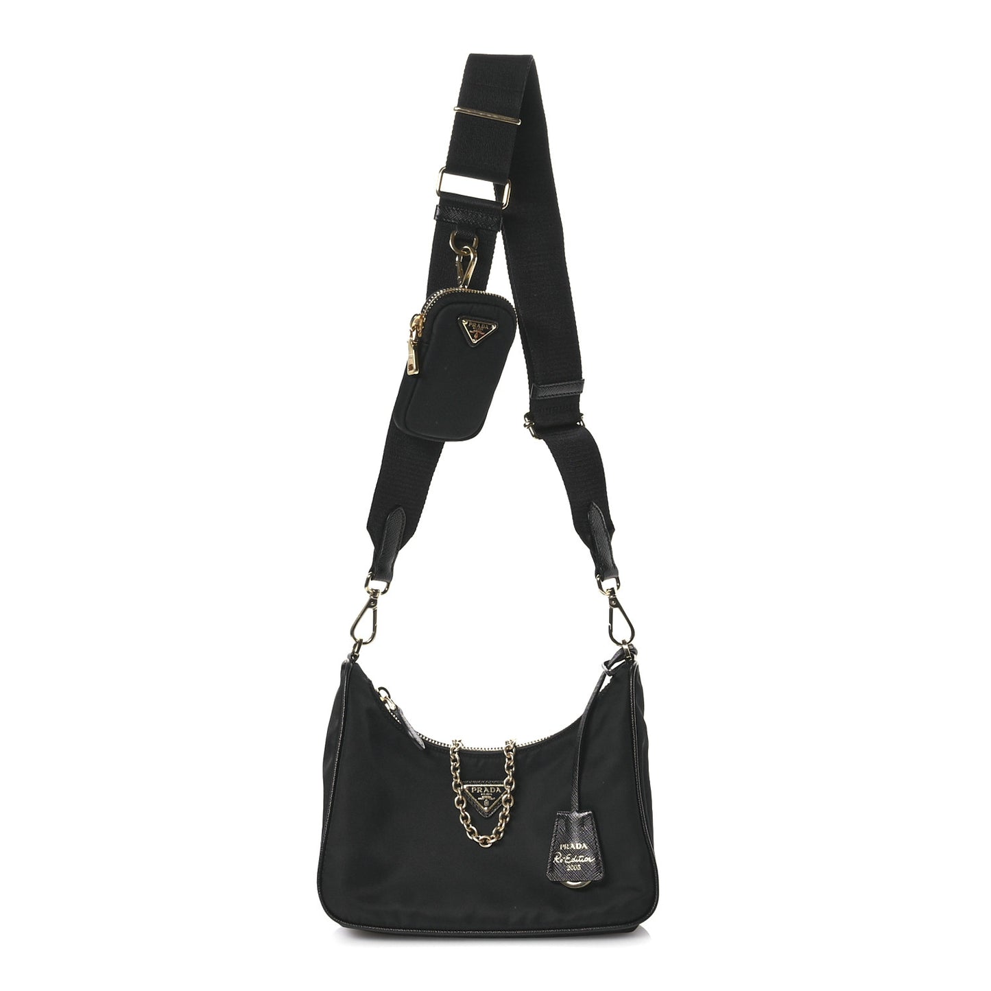 Nylon Re-Edition 2005 Shoulder Bag Black