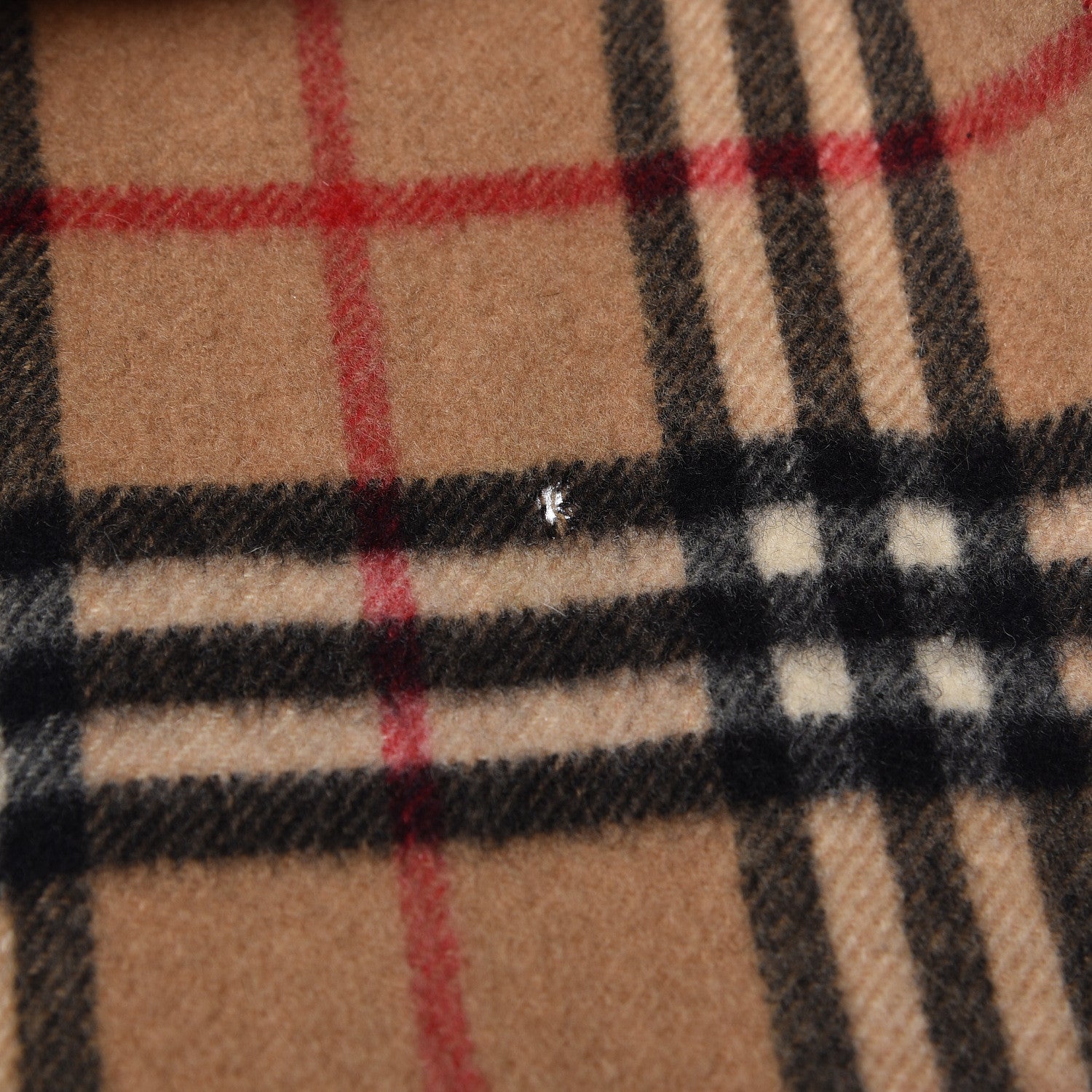 Burberry Cashmere House Check Fringe Scarf Camel 5 of 5