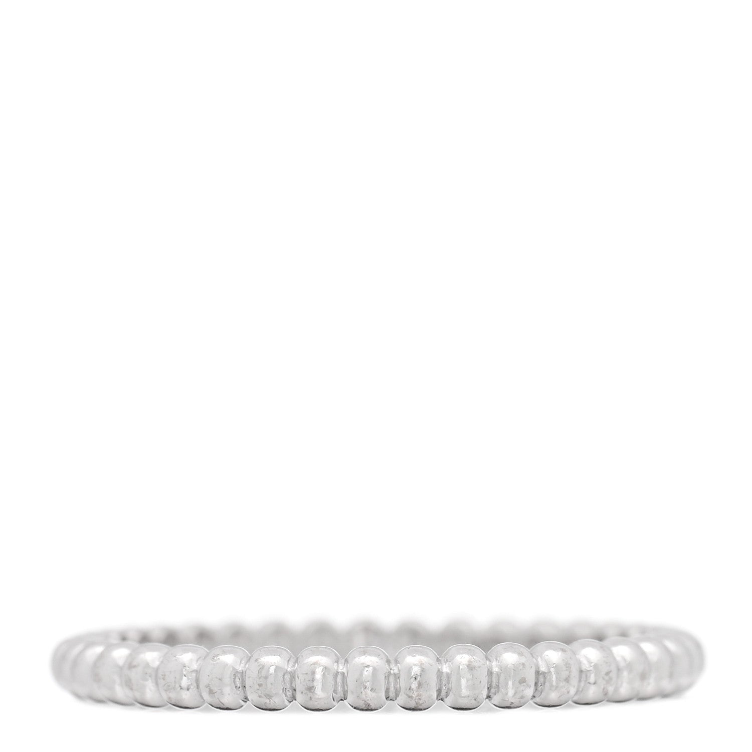 Van Cleef & Arpels 18K White Gold Small Perlee Ring 57 8 1 of 5