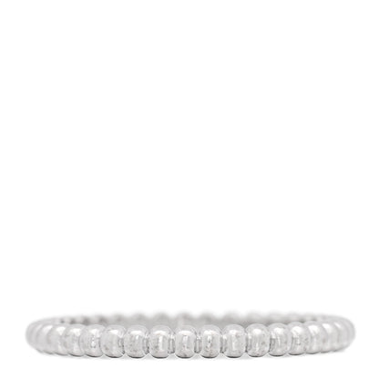 Van Cleef & Arpels 18K White Gold Small Perlee Ring 57 8 1 of 5