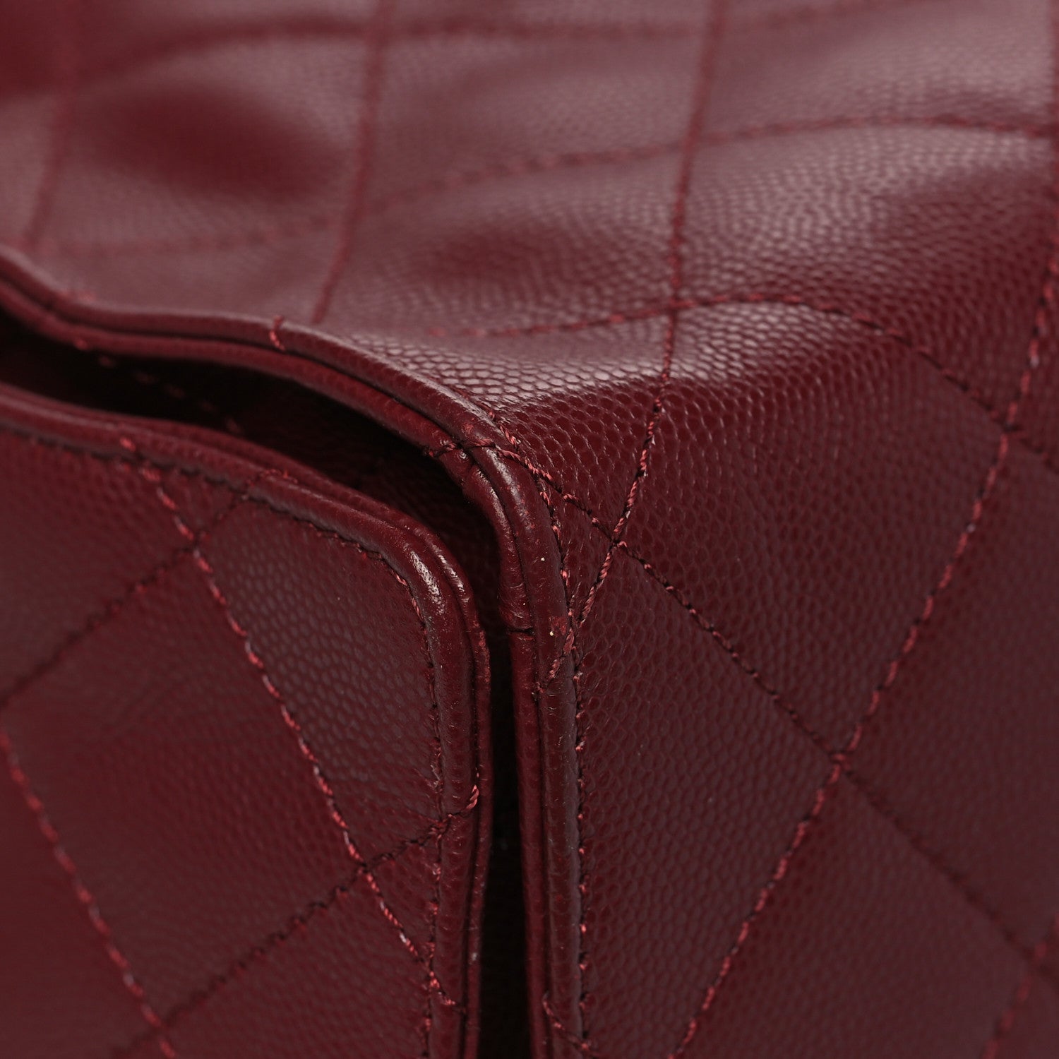 Chanel Caviar Quilted Medium Chanel 25 Handbag Burgundy 10 of 13