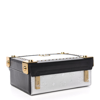 MCM Odeon Calfskin Small Berlin Crossbody Steel Gray 4 of 10
