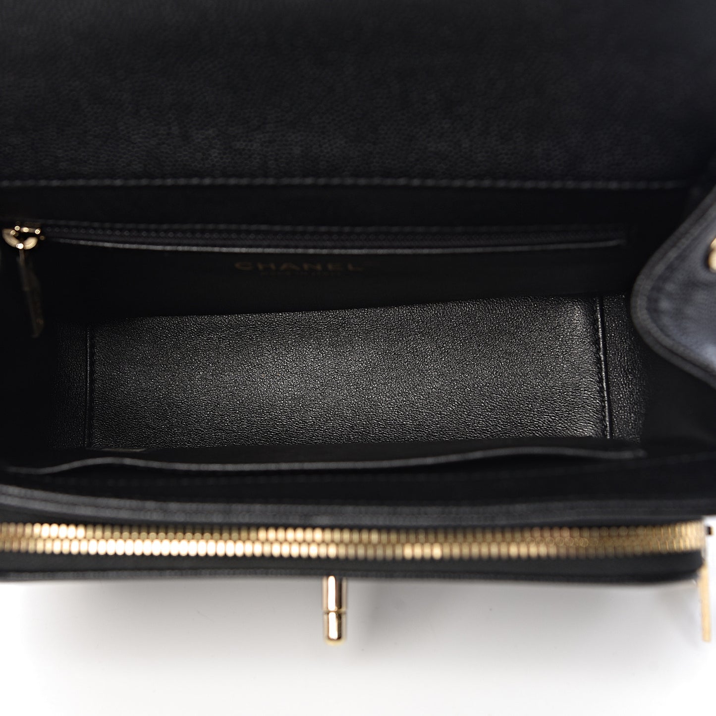 Caviar Quilted Small Business Affinity Flap Black