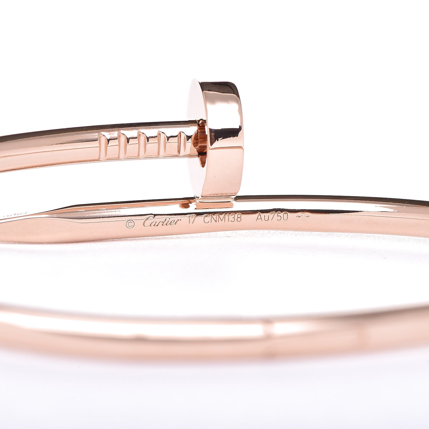 Cartier 18K Pink Gold Juste Un Clou Bracelet 17 4 of 5